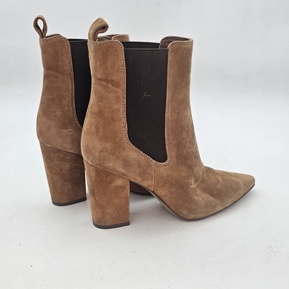 Steve Madden Subtle Chestnut Suede Heeled Ankle Boots – Size 6.5 - Picture 7 of 10
